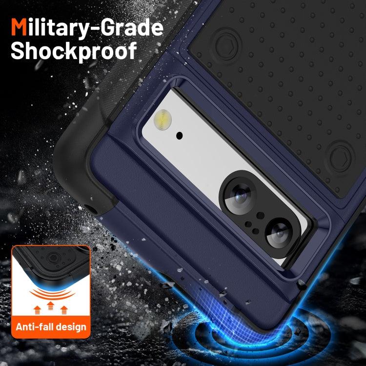 For Google Pixel 7 5G PC + TPU Shockproof Protective Phone Case(Blue+Black) - Mobile Gadget HQ