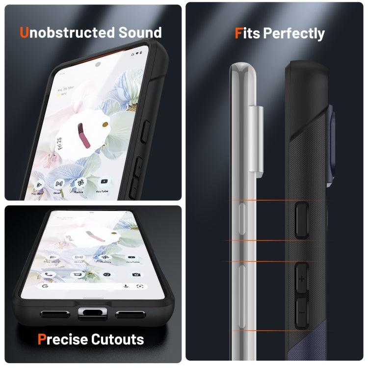 For Google Pixel 7 5G PC + TPU Shockproof Protective Phone Case(Blue+Black) - Mobile Gadget HQ