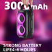HOPESTAR Party200 mini Portable Tone Pulse RGB Light Bluetooth Speaker(Black) - Mobile Gadget HQ