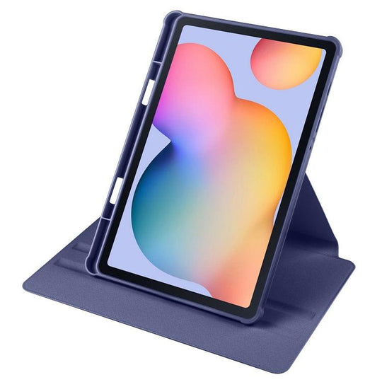 360 Degree Rotation Smart Tablet Leather Case For Samsung Galaxy Tab S6 Lite(Dark Blue) - Mobile Gadget HQ