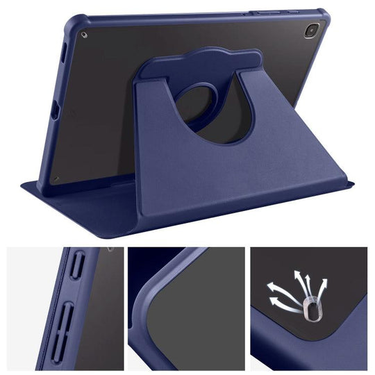360 Degree Rotation Smart Tablet Leather Case For Samsung Galaxy Tab S6 Lite(Dark Blue) - Mobile Gadget HQ