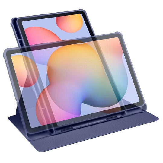 360 Degree Rotation Smart Tablet Leather Case For Samsung Galaxy Tab S6 Lite(Dark Blue) - Mobile Gadget HQ