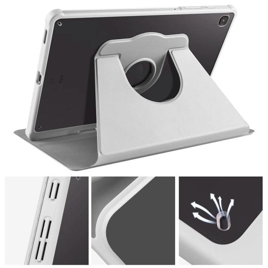 360 Degree Rotation Smart Tablet Leather Case For Samsung Galaxy Tab S6 Lite(Space Grey) - Mobile Gadget HQ