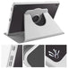 360 Degree Rotation Smart Tablet Leather Case For Samsung Galaxy Tab S6 Lite(Space Grey) - Mobile Gadget HQ