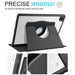 360 Degree Rotation Smart Tablet Leather Case For Samsung Galaxy Tab A8(Black) - Mobile Gadget HQ