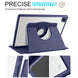 360 Degree Rotation Smart Tablet Leather Case For Samsung Galaxy Tab A8(Dark Blue) - Mobile Gadget HQ