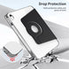 For iPad 2025 / 2022 360 Rotation Detachable Clear Acrylic Leather Tablet Case(Black) - Mobile Gadget HQ