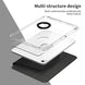For iPad 2025 / 2022 360 Rotation Detachable Clear Acrylic Leather Tablet Case(Black) - Mobile Gadget HQ