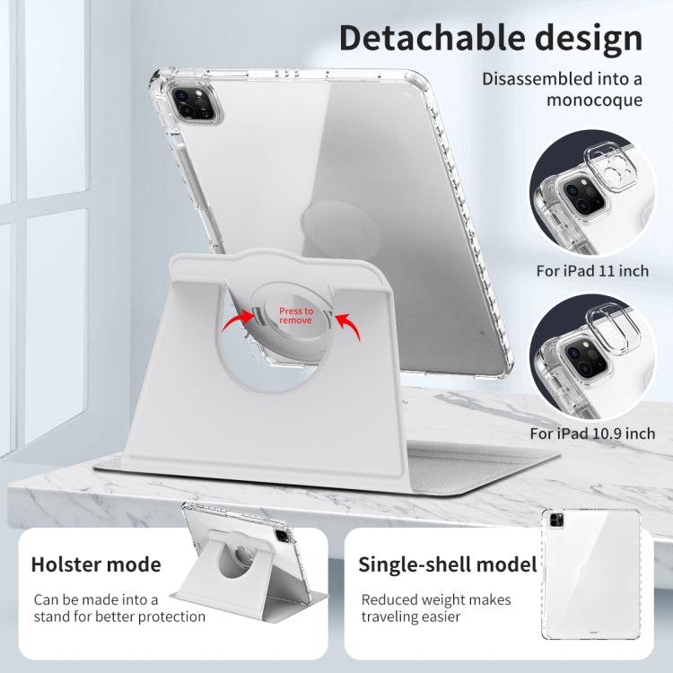 Clear Acrylic Leather Tablet Case For iPad Pro 11 2022 / Air 10.9 2022(Grey) - Mobile Gadget HQ