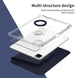 For iPad Air 13 2025 / 2024 360 Rotation Detachable Clear Acrylic Leather Tablet Case(Dark Blue) - Mobile Gadget HQ
