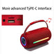 T&G X360 20W RGB Colorful Bluetooth Speaker Portable Outdoor 3D Stereo Speaker(Black) - Mobile Gadget HQ