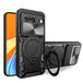 Google Pixel 8 5G CD Texture Sliding Camshield Magnetic Holder Phone Case(Black) - Mobile Gadget HQ