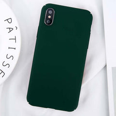 Candy Color Phone Case Hard Back Cover For iPhone - Mobile Gadget HQ