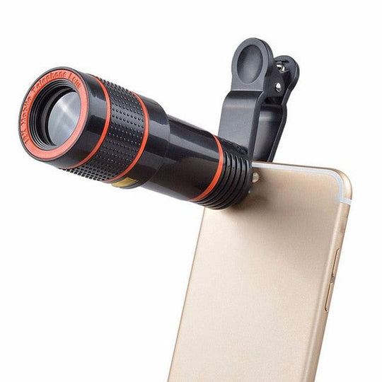 12X Zoom Optical Mobile Phone Telephoto Lens with Clips - Mobile Gadget HQ