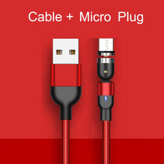 540 Degree Rotatable Magnetic Charging Cable USB Type C Fast Charging Cable for iPhone Samsung - Mobile Gadget HQ