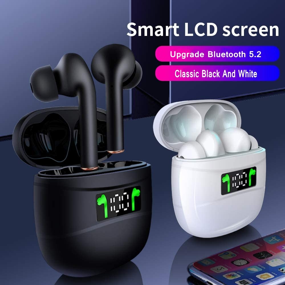 wireless earbuds with led display for iphone