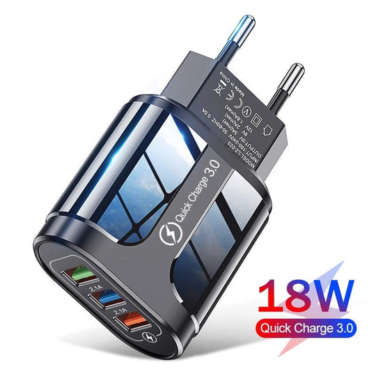 USB Wall Chargers for Cell Phone Tablet Quick Charge for Iphone Samsung Huawei - Mobile Gadget HQ