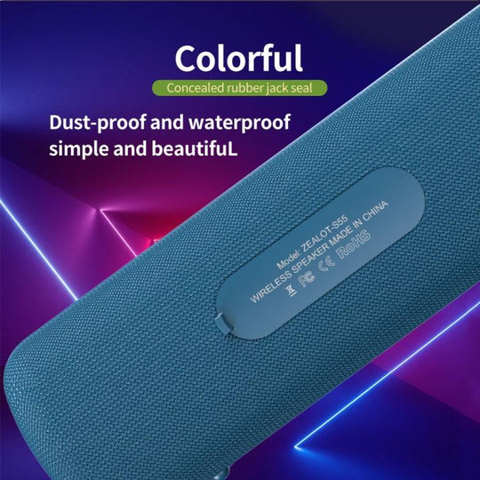 Portable Stereo Bluetooth Speaker with Built-in Mic(Blue) - Mobile Gadget HQ