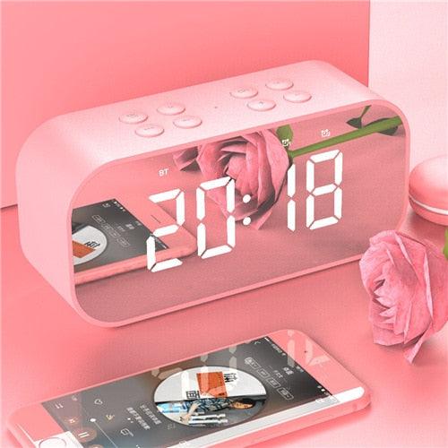 LED Mirror Portable Bluetooth Speaker - Mobile Gadget HQ