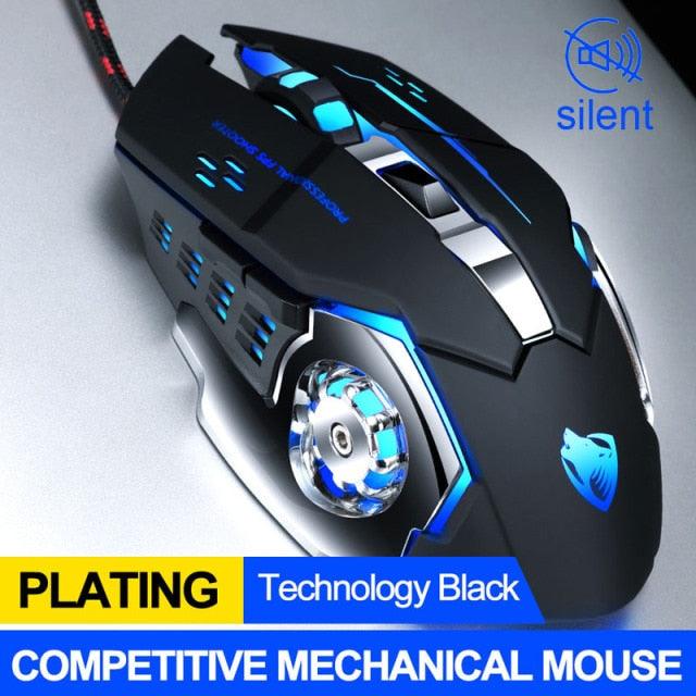 Pro Gamer Gaming Mouse Wired Optical LED Computer Mice for Laptop PC - Mobile Gadget HQ