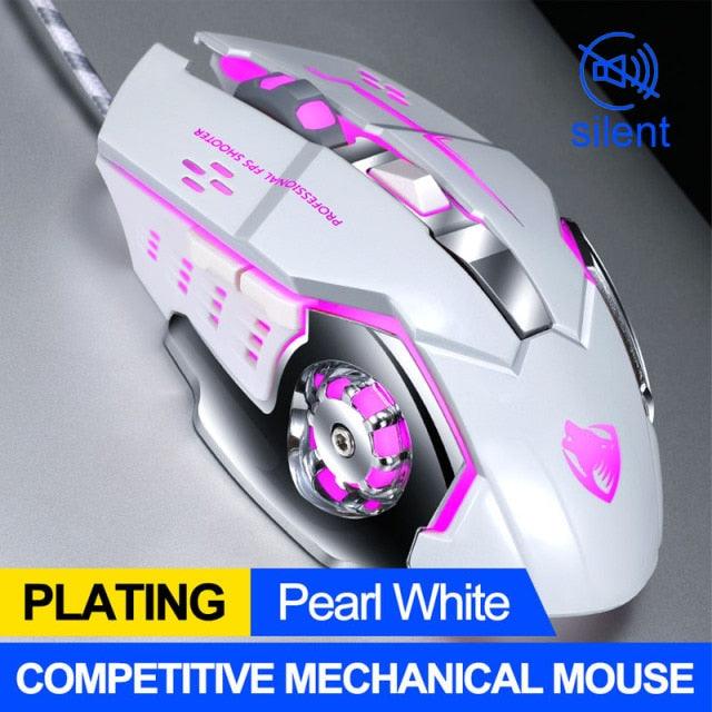 Pro Gamer Gaming Mouse Wired Optical LED Computer Mice for Laptop PC - Mobile Gadget HQ