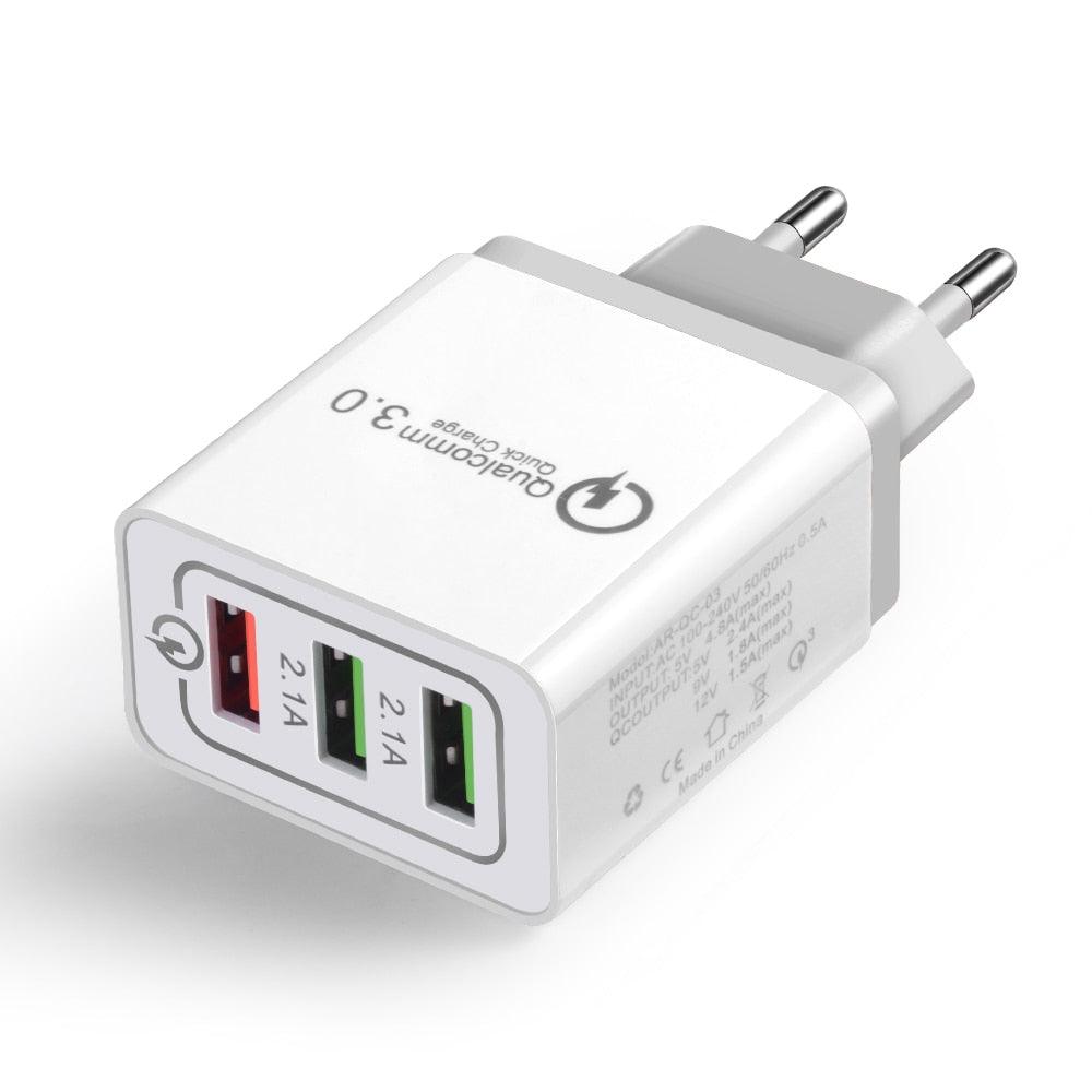 USB Wall Charger For Phone EU/US Plug - Mobile Gadget HQ