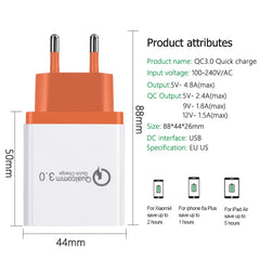 USB Wall Charger For Phone EU/US Plug - Mobile Gadget HQ