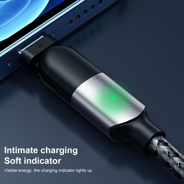 WK WDC-142m 3A Game Series USB to USB-C / Type-C 180 Degree Rotating Data Cable, Length: 1m - Mobile Gadget HQ