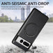 For Google Pixel 7 Pro Solid Color Magsafe Leather Phone Case(Black) - Mobile Gadget HQ