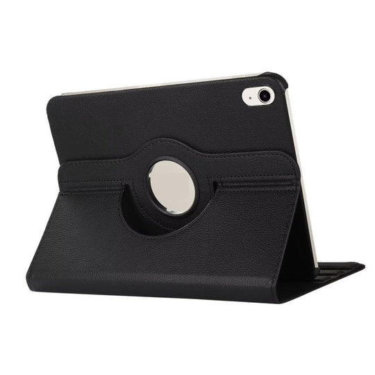 For iPad 2025 / 2022 ENKAY Hat-Prince 360 Degree Rotation Litchi Leather Smart Tablet Case(Black) - Mobile Gadget HQ