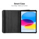 For iPad 2025 / 2022 ENKAY Hat-Prince 360 Degree Rotation Litchi Leather Smart Tablet Case(Black) - Mobile Gadget HQ