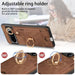 For Google Pixel 8 Pro Retro Skin-feel Ring Card Bag Phone Case with Hang Loop(Brown) - Mobile Gadget HQ