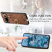 For Google Pixel 8 Pro Retro Skin-feel Ring Card Bag Phone Case with Hang Loop(Brown) - Mobile Gadget HQ