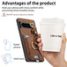 For Google Pixel 8 Pro Retro Skin-feel Ring Card Bag Phone Case with Hang Loop(Brown) - Mobile Gadget HQ
