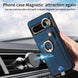 For Google Pixel 8 Pro Retro Skin-feel Ring Card Bag Phone Case with Hang Loop(Blue) - Mobile Gadget HQ