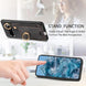 For Google Pixel 8 Pro Retro Skin-feel Ring Card Bag Phone Case with Hang Loop(Black) - Mobile Gadget HQ