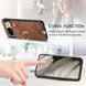 For Google Pixel 8 Retro Skin-feel Ring Card Bag Phone Case with Hang Loop(Brown) - Mobile Gadget HQ
