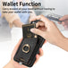 For Google Pixel 8 Retro Skin-feel Ring Card Bag Phone Case with Hang Loop(Black) - Mobile Gadget HQ