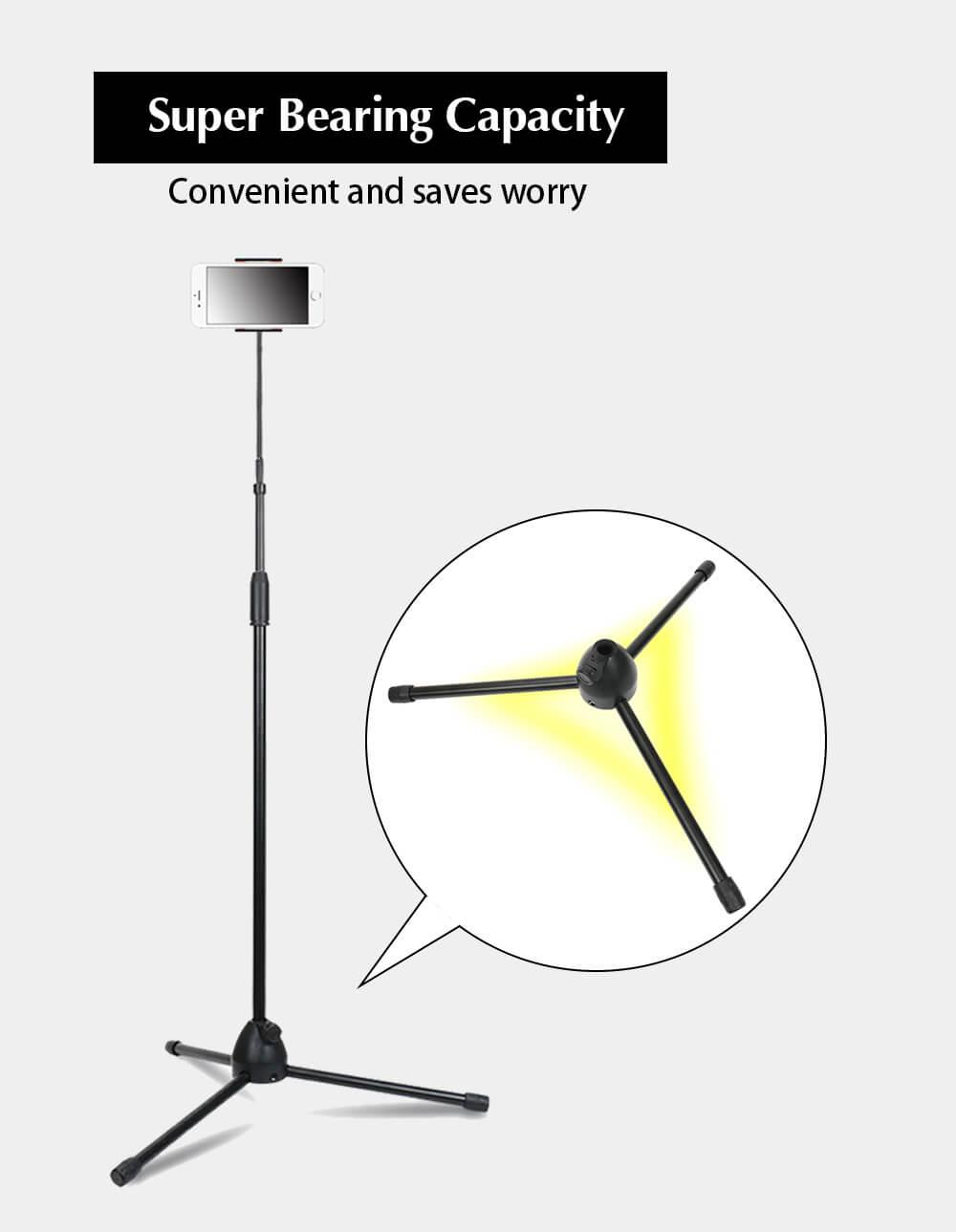 Phone Holder Stable Floor Stand Tripod Racks - Mobile Gadget HQ