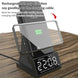 X7 Multifunctional Wireless Charging Bluetooth Speaker with Alarm Clock & Radio & Remote Control, Specification: US Plug - Mobile Gadget HQ