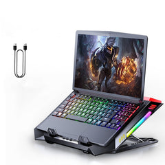 Height-Adjustable Laptop Cooling Stand