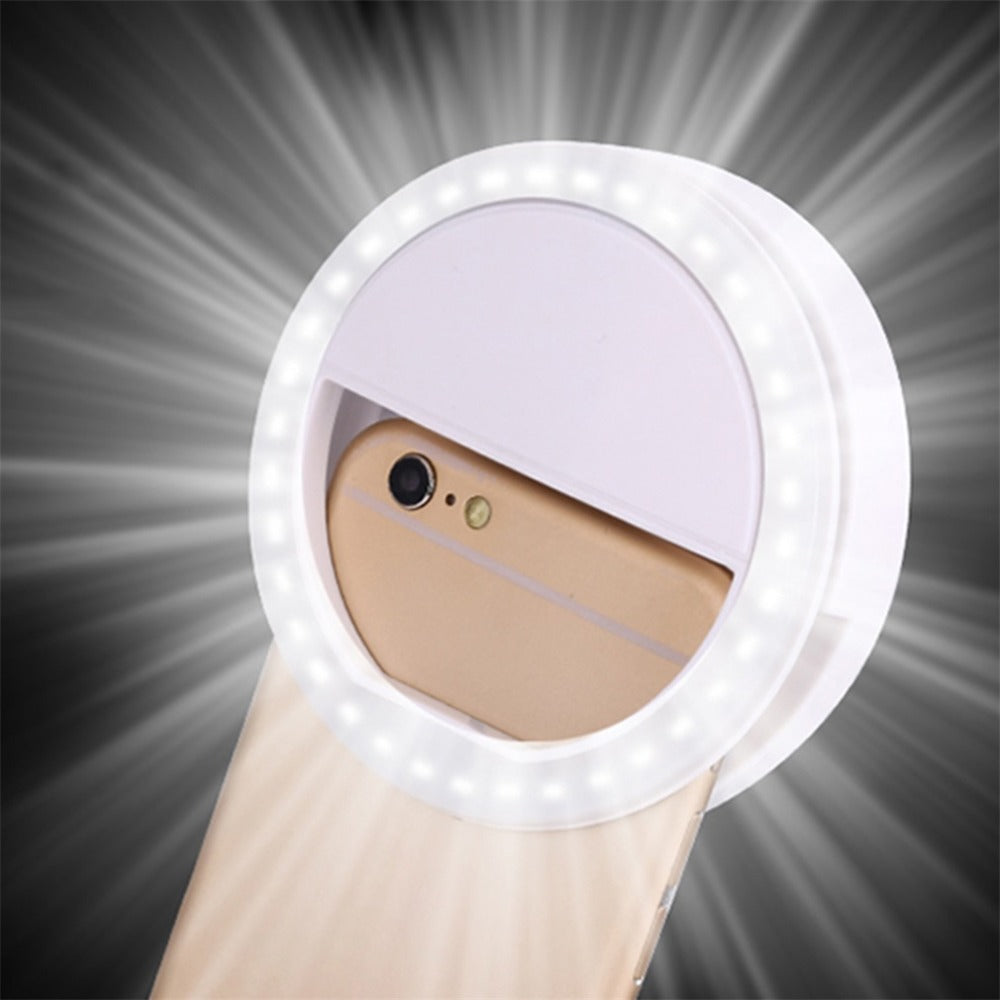 LED Selfie Lamp Ring Clip - Mobile Gadget HQ