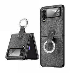 Bling phone case with built-in ring for Galaxy Z Flip4