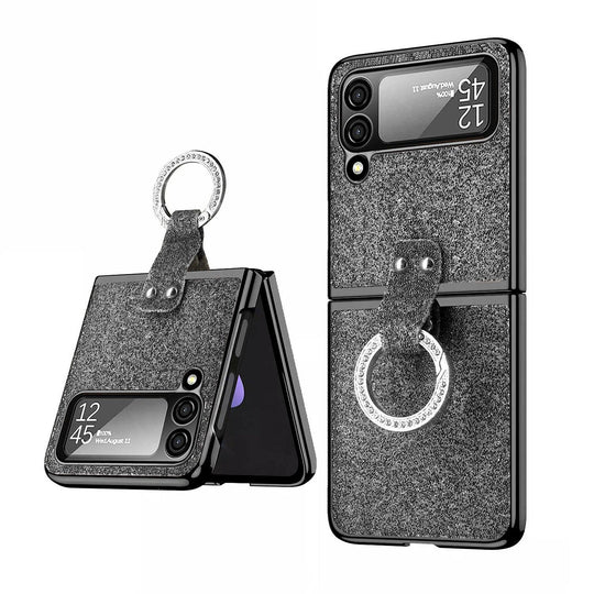 Bling Glitter Ring Phone Case for Galaxy Z Flip4 - Mobile Gadget HQ