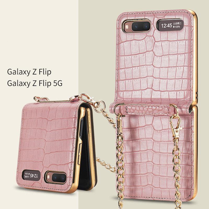 Case for Samsung Galaxy Z Flip 1&2 Luxury Bag Design with Metal Chain - Mobile Gadget HQ