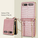 Case for Samsung Galaxy Z Flip 1&2 Luxury Bag Design with Metal Chain - Mobile Gadget HQ