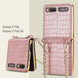 Case for Samsung Galaxy Z Flip 1&2 Luxury Bag Design with Metal Chain - Mobile Gadget HQ