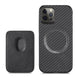 Magnetic Card Holder Wallet Carbon Fiber Pattern Case for iPhone 14 - Mobile Gadget HQ