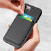 Magnetic Card Holder Wallet Carbon Fiber Pattern Case for iPhone 14 - Mobile Gadget HQ