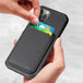 Magnetic Card Holder Wallet Carbon Fiber Pattern Case for iPhone 14 - Mobile Gadget HQ